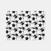 voetbal patroon fleece deken (Voorkant (Horizontaal))