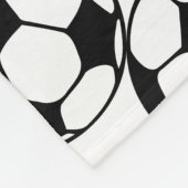 voetbal patroon fleece deken (Hoek)