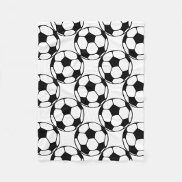 voetbal patroon fleece deken