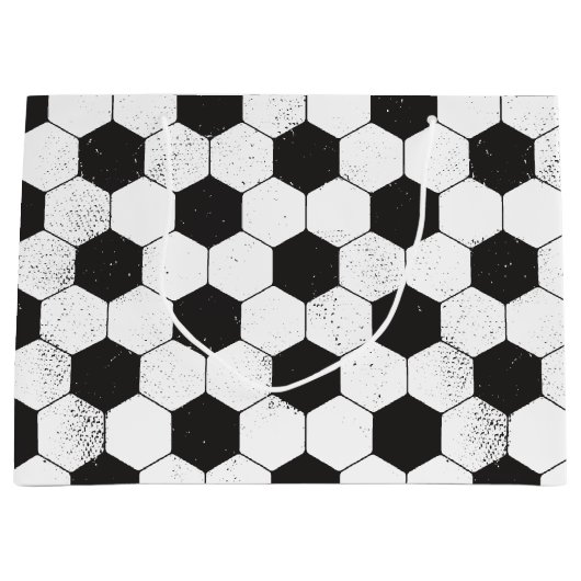 Voetbal Patroon Groot Cadeauzakje (Voorkant)