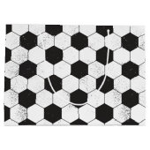 Voetbal Patroon Groot Cadeauzakje (Achterkant)