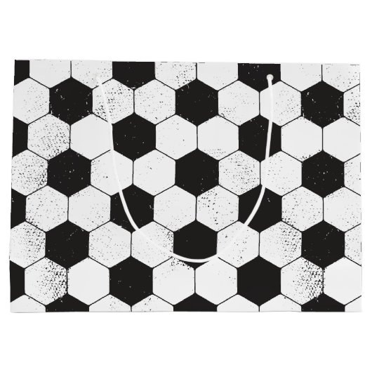 Voetbal Patroon Groot Cadeauzakje (Achterkant)