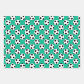 Voetbal Patroon Inpakpapier Vel (Voorkant 2)