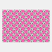 Voetbal Patroon Inpakpapier Vel (Voorkant)