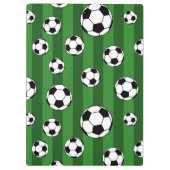 Voetbal Patroon op Groene Strepen Klembord (Achterkant)