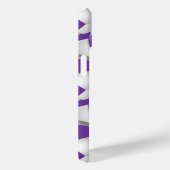 Voetbal Patroon Paarse Case-Mate iPhone Case (Achterkant / Rechts)