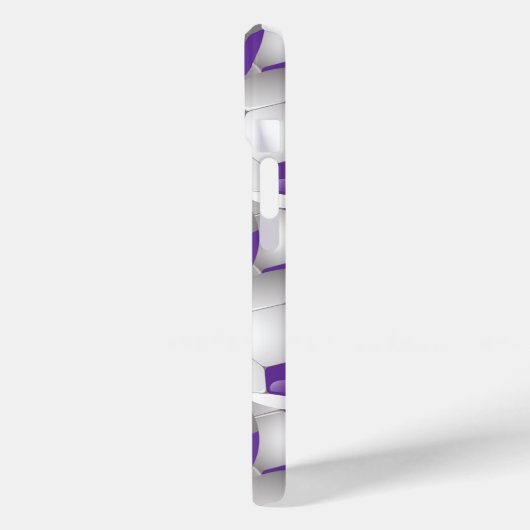 Voetbal Patroon Paarse Case-Mate iPhone Case (Achterkant / Links)