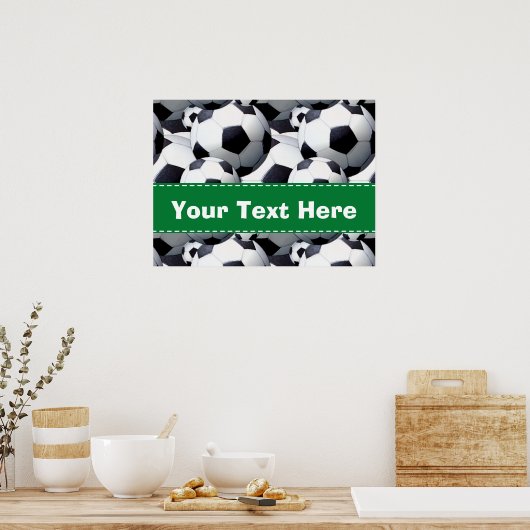 Voetbal Patroon Poster (Keuken)