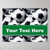 Voetbal Patroon Poster (Voorkant)