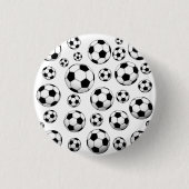 voetbal Patroon Ronde Button 3,2 Cm (Voorkant)