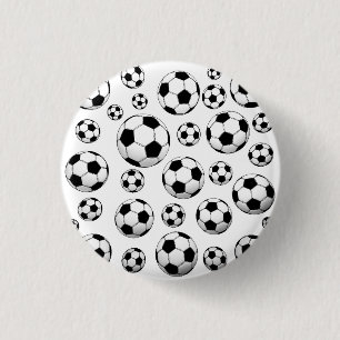 voetbal Patroon Ronde Button 3,2 Cm