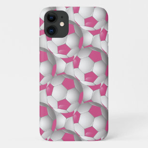 voetbal Patroon roze Case-Mate iPhone Case