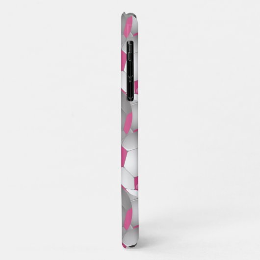 voetbal Patroon roze Case-Mate iPhone Case (Achterkant/links)
