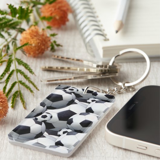 voetbal Patroon Sleutelhanger (Voorkant Rechts)