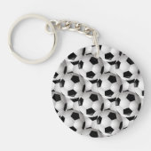 Voetbal Patroon Sleutelhanger (Voorkant)
