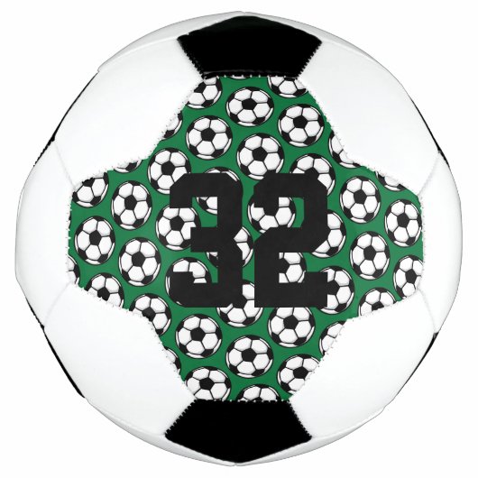 Voetbal Patroon Team Sport Speler Aantal Jaar (Voorkant)