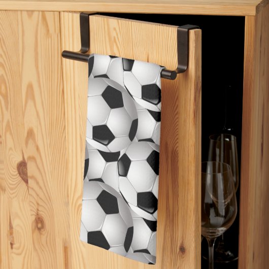 Voetbal Patroon Theedoek (Derde Gevouwen)