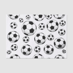 voetbal Patroon Tissuepapier