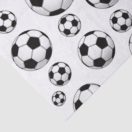 voetbal Patroon Tissuepapier (Detail)