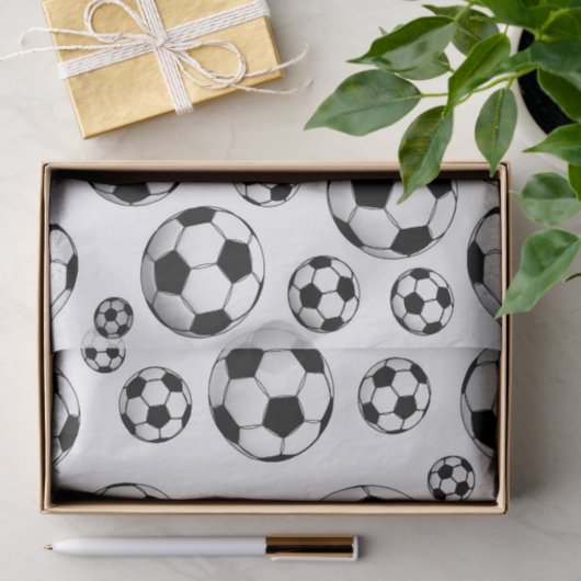 voetbal Patroon Tissuepapier (Geschenk)