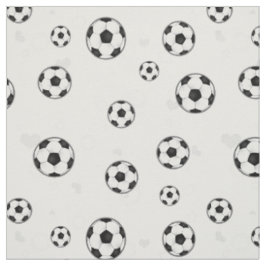 voetbal Patroon zwart-wit Stof