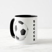 Voetbal Patroonkoffie Mok (Voorkant links)