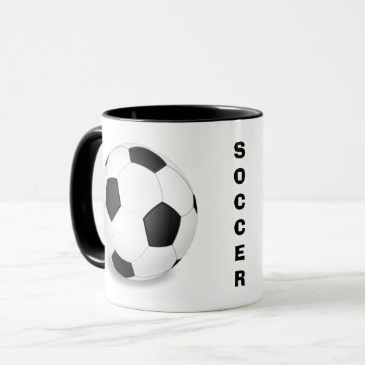 Voetbal Patroonkoffie Mok (Voorkant links)