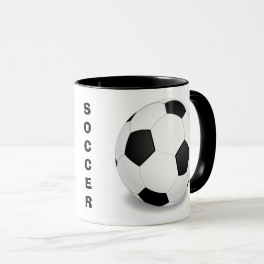 Voetbal Patroonkoffie Mok (Voorkant rechts)