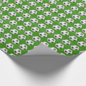 VOETBAL PATTERN CADEAUPAPIER (Hoek)