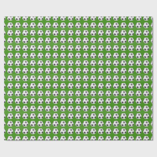 VOETBAL PATTERN CADEAUPAPIER (Vlak)