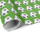 VOETBAL PATTERN CADEAUPAPIER (Rol Hoek)