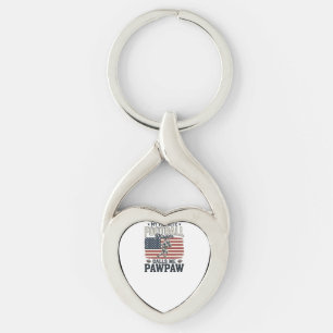 Voetbal Pawpaw Vintage Amerikaanse Vlag Shirt Ontw Sleutelhanger