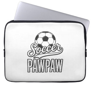 Voetbal Pawpaw Vintage Gravure Shirt Ontwerp_1 Laptop Sleeve