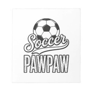 Voetbal Pawpaw Vintage Gravure Shirt Ontwerp_1 Notitieblok