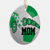 Voetbal personaliseren | Groen Keramisch Ornament (Rechts)