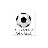 Voetbal personaliseren rubberstempel (Afrduk)