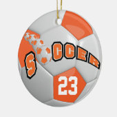 Voetbal personaliseren | SINAASAPPEL Keramisch Ornament (Links)