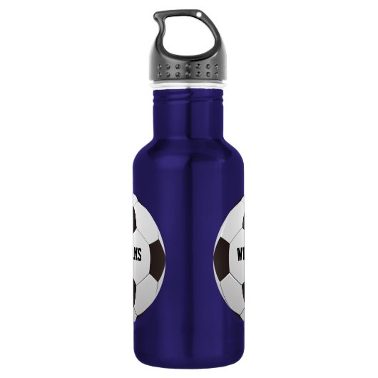 Voetbal Persoonlijk naamnummer Waterfles (Achterkant)