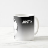 Voetbal Persoonlijke koffiebeker Mok (Voorkant rechts)