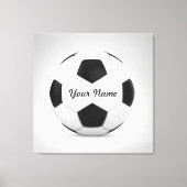 Voetbal - Persoonlijke naam Canvas Afdruk (Voorkant)