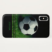Voetbal - Persoonlijke naam | FOOTBALL Case-Mate iPhone Case (Achterkant (horizontaal))