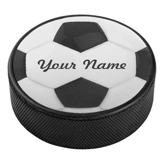 Voetbal - Persoonlijke naam Hockey Puck (3/4)