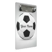 voetbal - Persoonlijke naam Mini Klembord (Schuin)