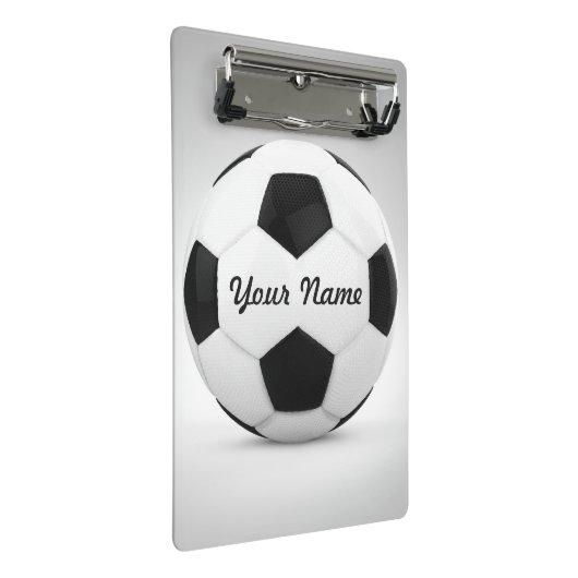 voetbal - Persoonlijke naam Mini Klembord (Schuin)