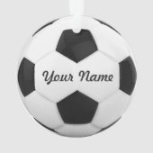 Voetbal - Persoonlijke naam Ornament (achterkant)