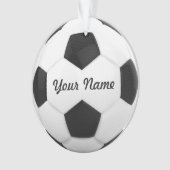 Voetbal - Persoonlijke naam Ornament (voorkant)