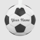Voetbal - Persoonlijke naam Ornament (voorkant)