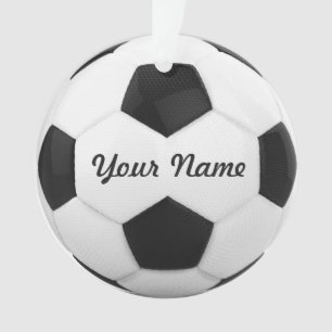 Voetbal - Persoonlijke naam Ornament