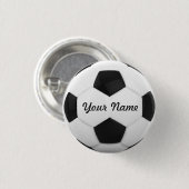 voetbal - Persoonlijke naam Ronde Button 3,2 Cm (Voorkant /achterkant)