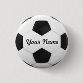 voetbal - Persoonlijke naam Ronde Button 3,2 Cm (Voorkant)